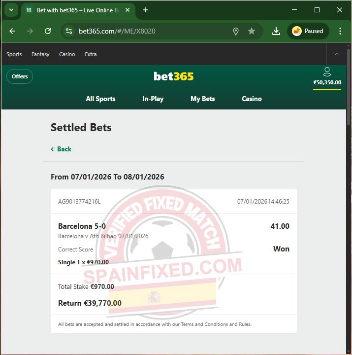 Fixed Match 100% Sure